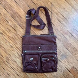 Roots Canada Venetian Village messenger bag